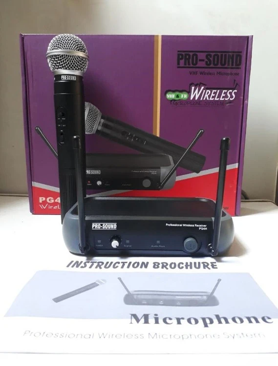 میکروفن بیسیم تک کانال پروساند مدل Wireless Microphone Pro Sound PG4H