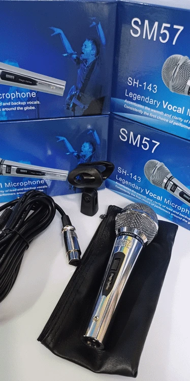 میکروفن داینامیک SM57 شور (گرید A) SHURE MICROPHONE SM57 SH-143 COPY