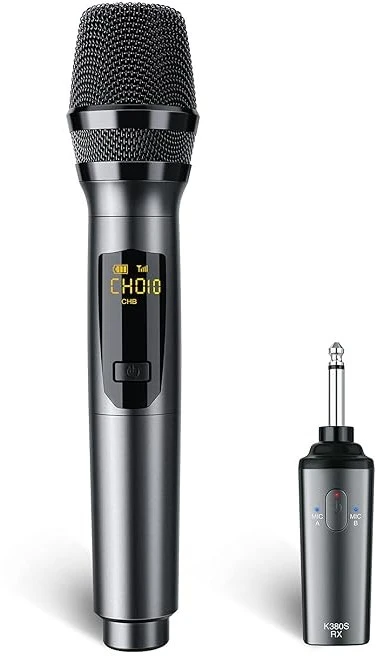 میکروفون بی سیم دستی مدل LEKATO K380S تک میکروفون