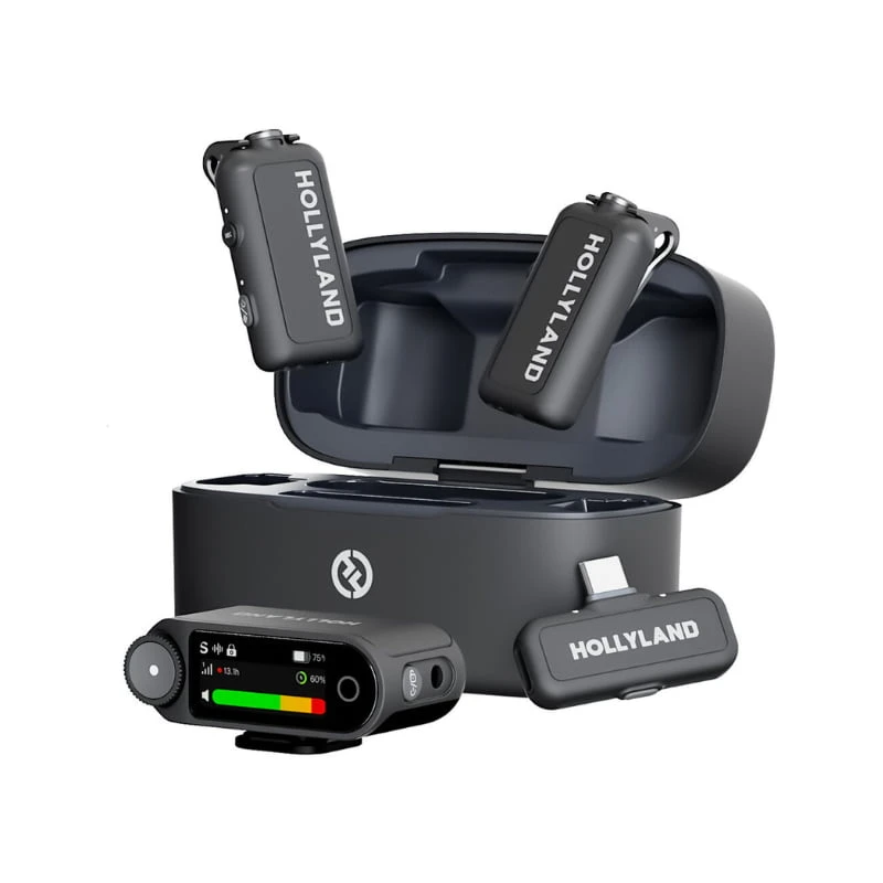 میکروفون یقه ای Hollyland Lark Max 2Hollyland LARK MAX 2 Wireless Microphone