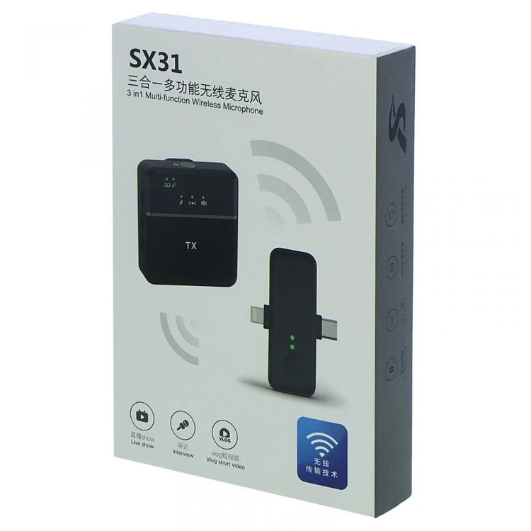 میکروفون یقه ای Sx-31 آیفون و اندروید تک کاربر