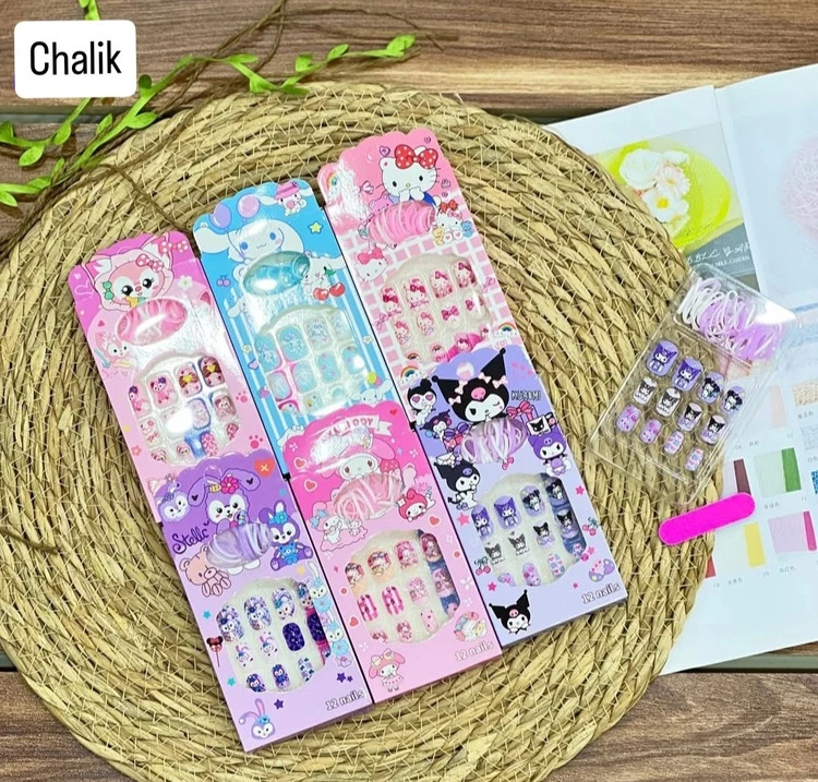 ناخن مصنوعی و کش چهل گیس کرومی مناسب کودکان