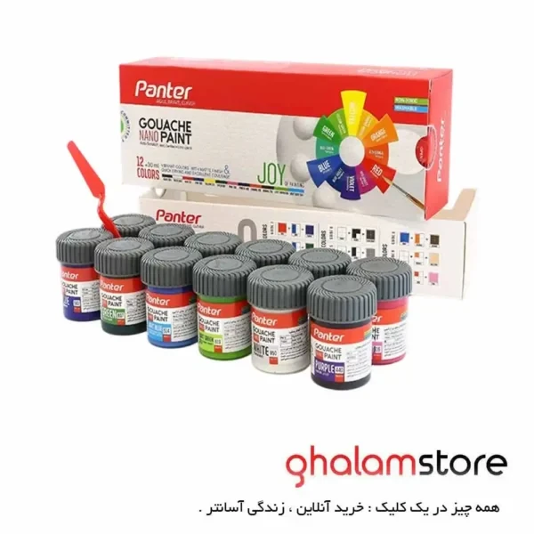 نانو پوشرنگ گواش 12 رنگ پنتر
