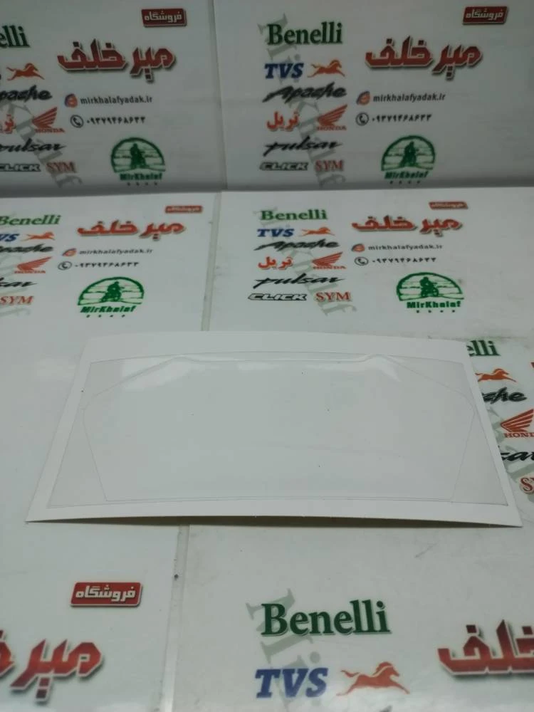 نانو گلس (محافظ) روی شیشه کیلومتر موتور کلیک و طرح کلیک ساده شفاف