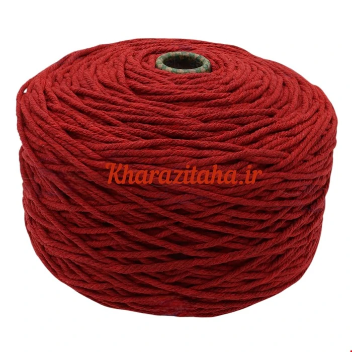 نخ مکرومه بافی قرمز 4میل