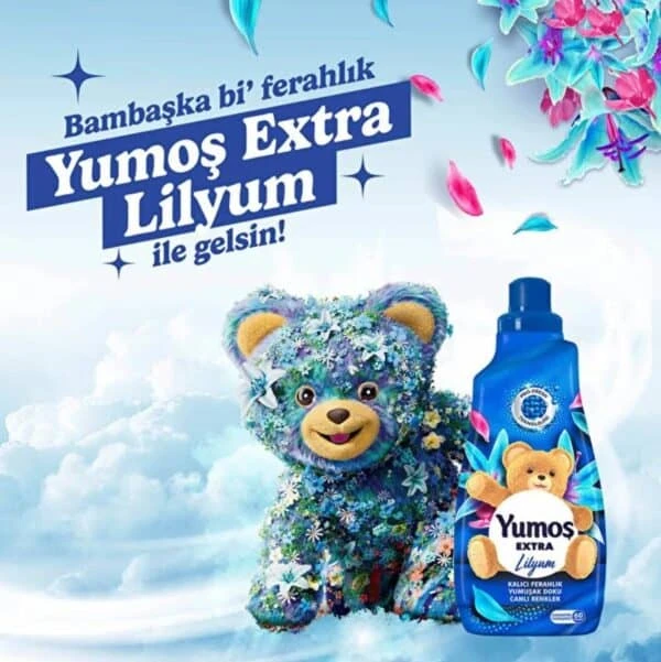نرم کننده لباس یوموش Yumoş Extra با رایحه گل لیلیوم حجم 1440 میلی لیتر
