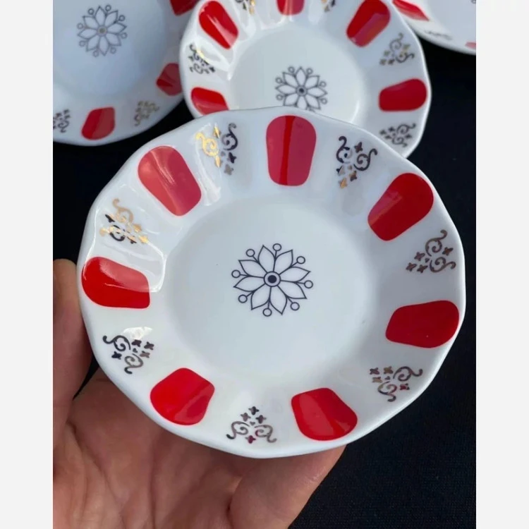 نعلبکی سنتی ترک دورنگ