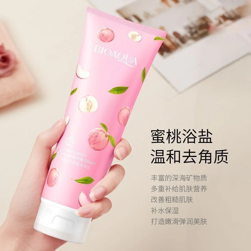 نمک بدن هلو بیواکوا برند bioaqua