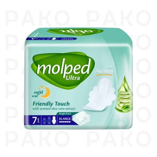 نوار بهداشتی مولپد اولترا آلوئه ورا 7 عددي molped