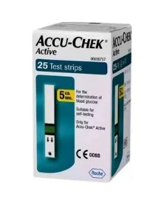 نوار تست قندخون اکیوچک اکتیو بسته 25 عددی
