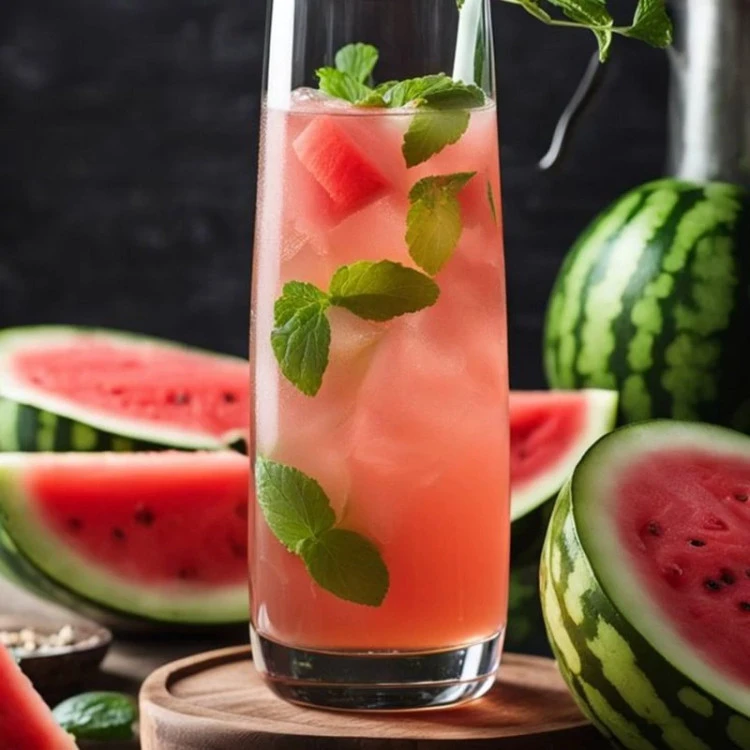 نوشیدنی کفیر آب یک لیتری هندوانه نعنا