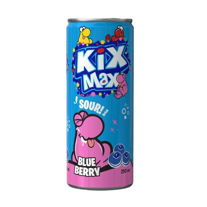 نوشیدنی گاز دار کیکس مکس (Kixmax) بلوبری 250 میل