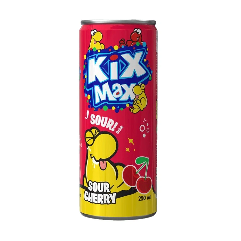 نوشیدنی گازدار کیکس مکس (Kixmax)آلبالو 250 میل