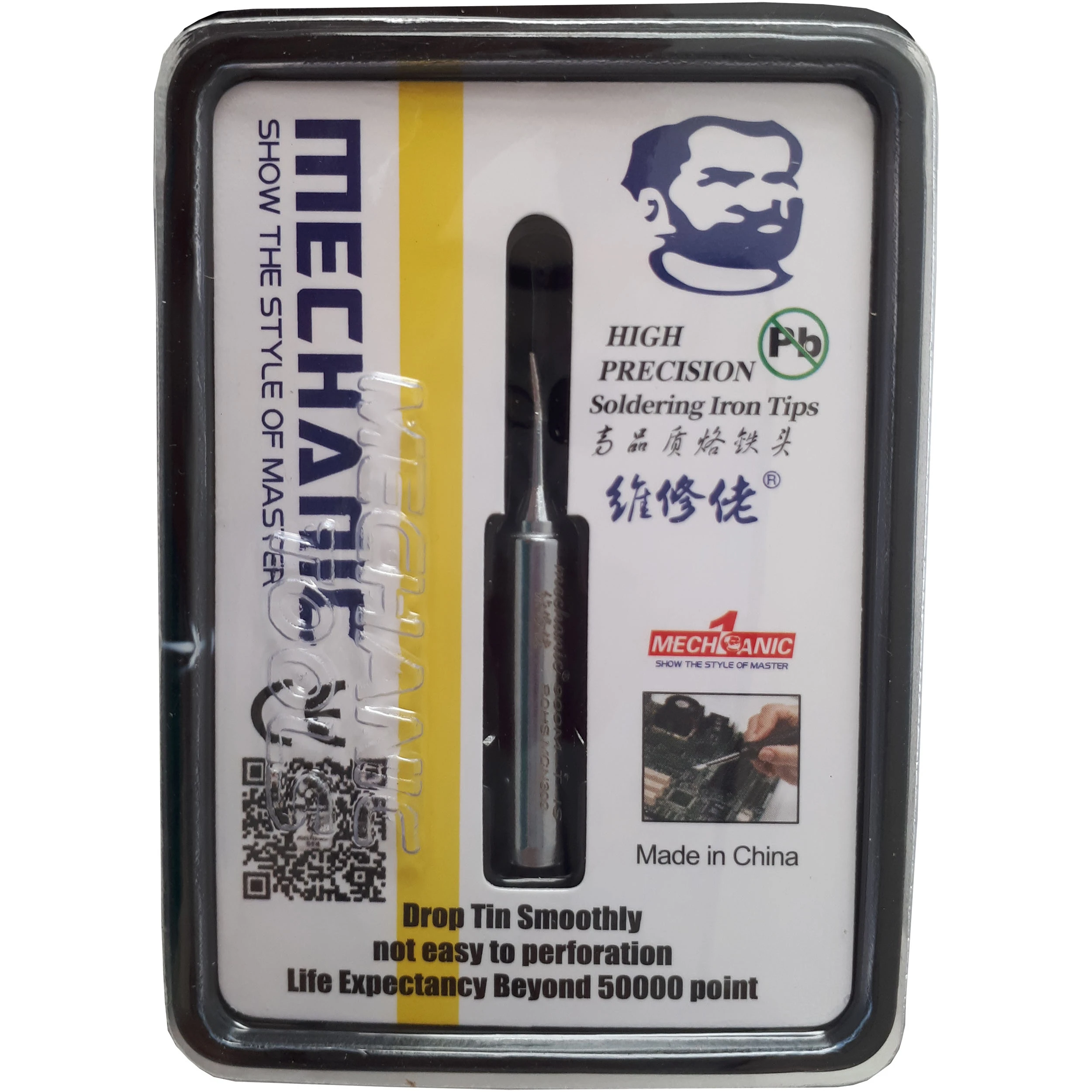 نوک هویه سرکج مکانیک Mechanic مدل 900M-T-IS مناسب تعمیرات موبایل
