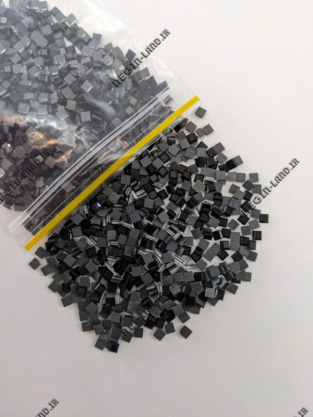 نگین حرارتی dmc 3*3 مشکی