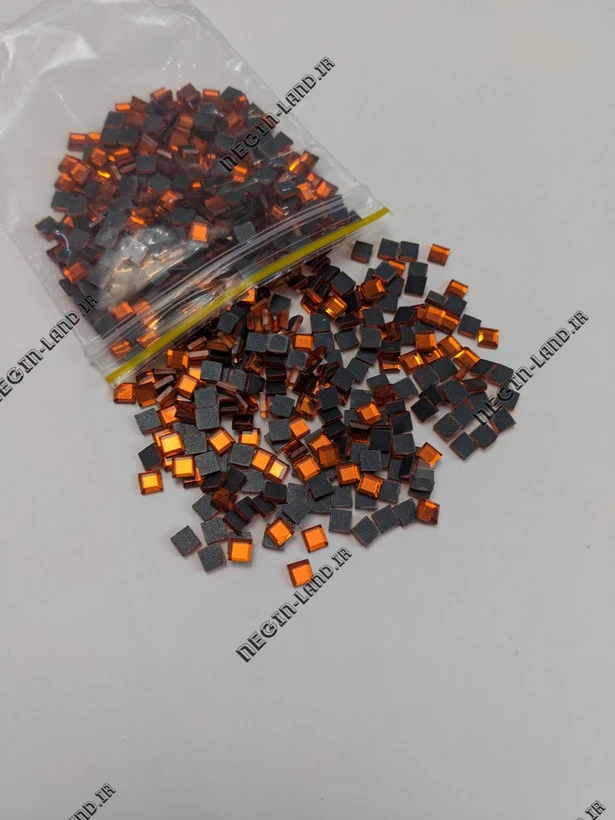 نگین حرارتی dmc 4*4 نارنجی