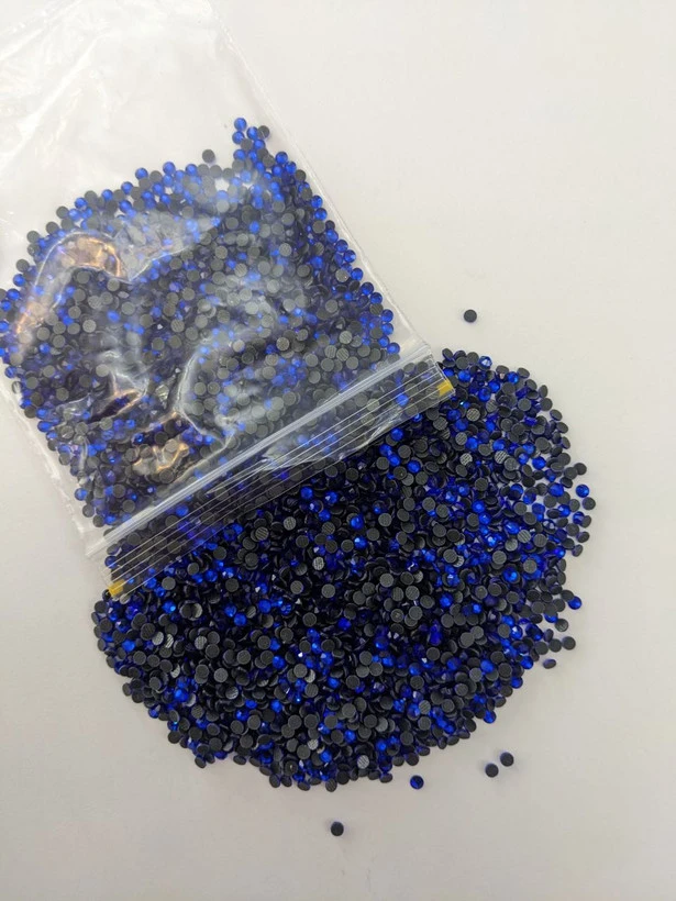 نگین حرارتی dmc آبی کاربنی سایز 10