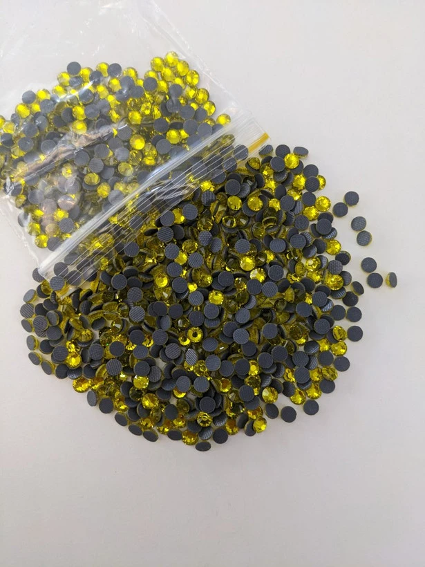 نگین حرارتی dmc زرد سایز 20
