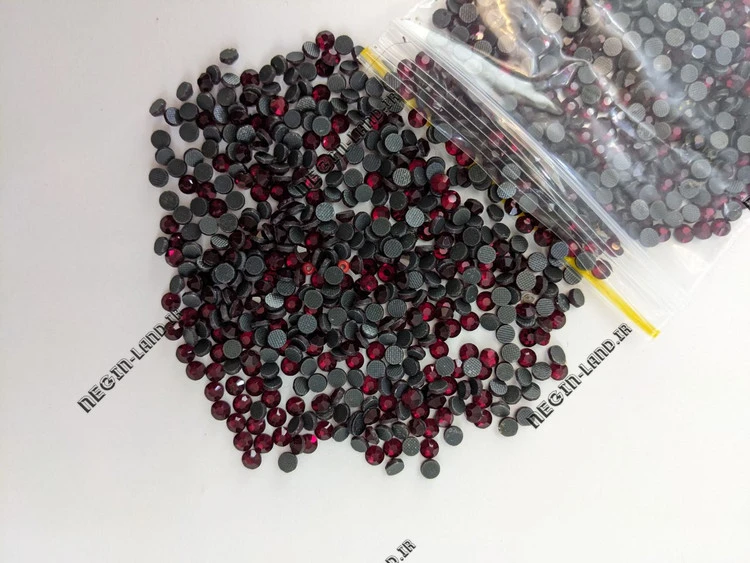 نگین حرارتی dmc زرشکی سایز 16
