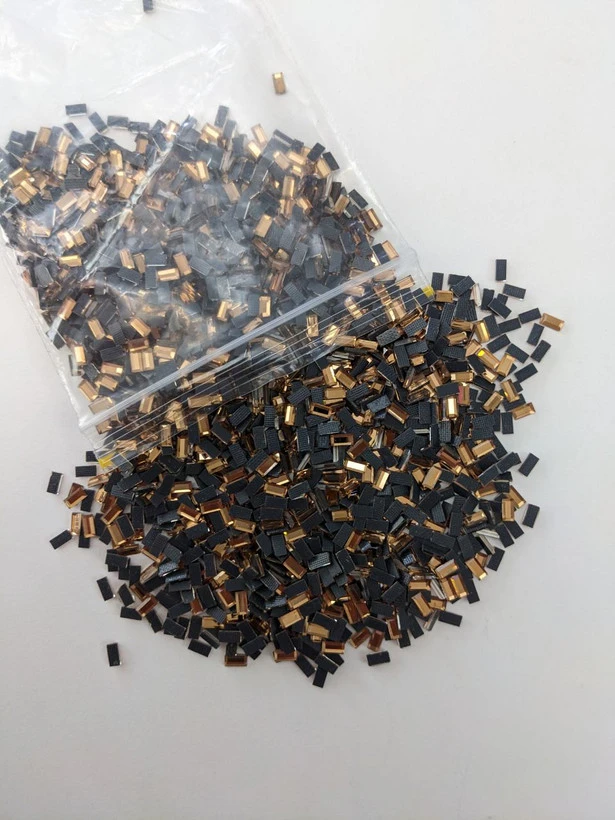 نگین حرارتی dmc مستعطیلی رزگلد