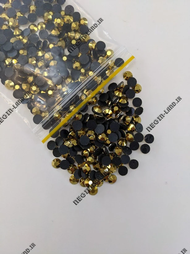 نگین حرارتی رزین طلایی سایز 20