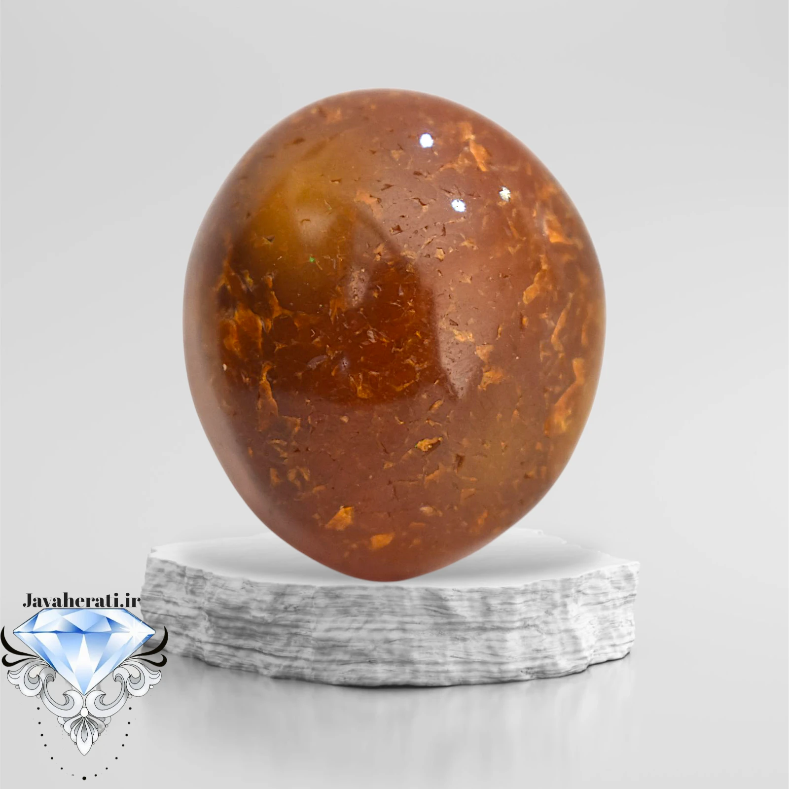 نگین عقیق سلطانی سرخ کمنظیر S93