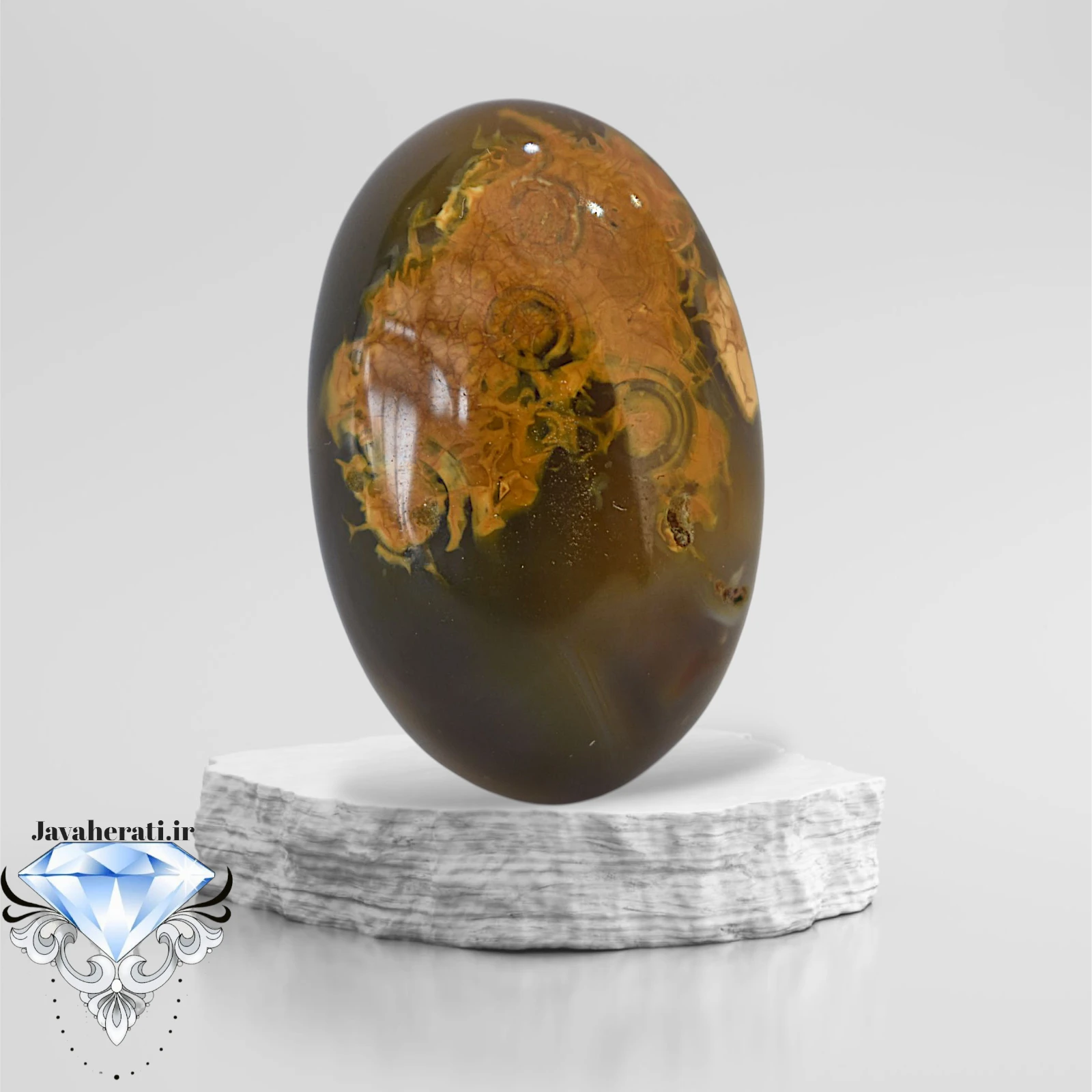 نگین عقیق سلطانی طبیعی و خوش طبع S92