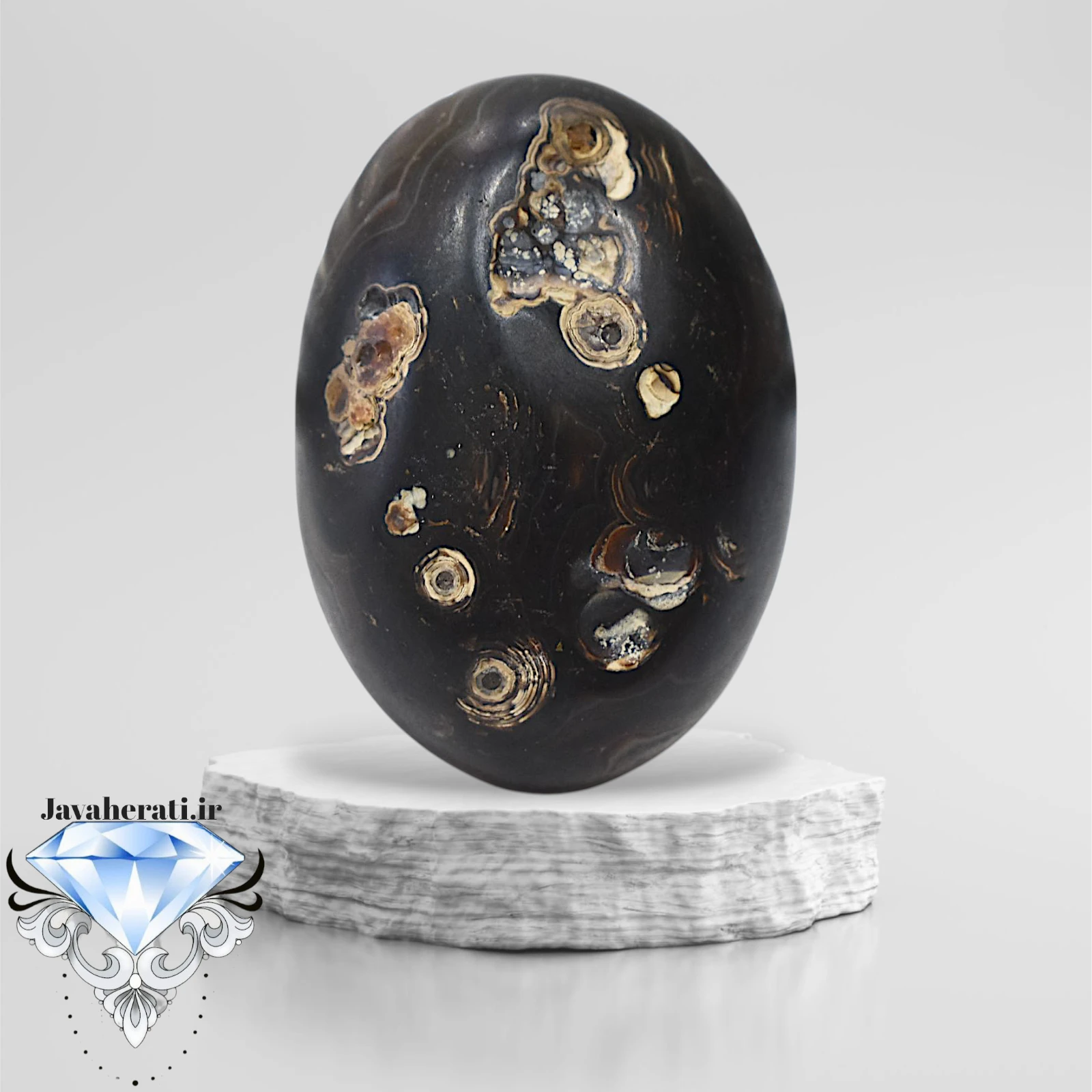 نگین عقیق ملکی درشت M33