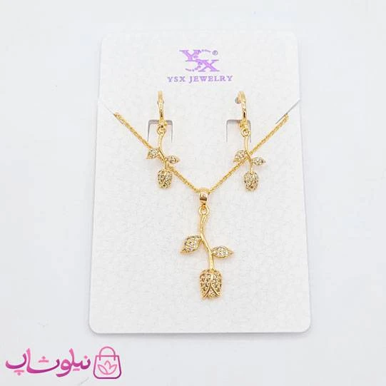 نیم ست دخترانه YSX مدل گل واژگون کد 1431
