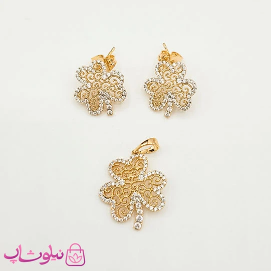 نیم ست دخترانه ژوپینگ مدل برگ طلایی کد 2791