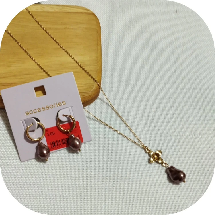 نیم ست مروارید باروک برند accessories