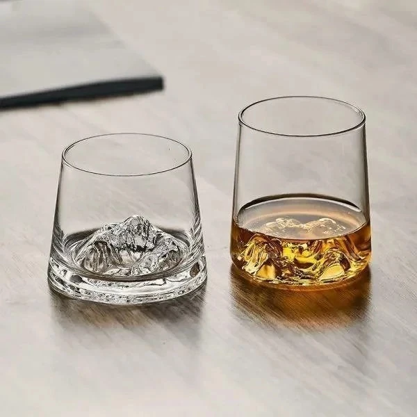 نیم لیوان بلور شفاف کوه یخ ( پک ششتای)Deli glass