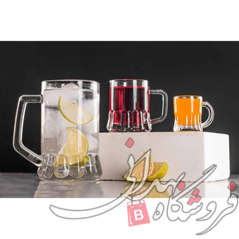نیم لیوان شیشه ای پوما 6 عددی