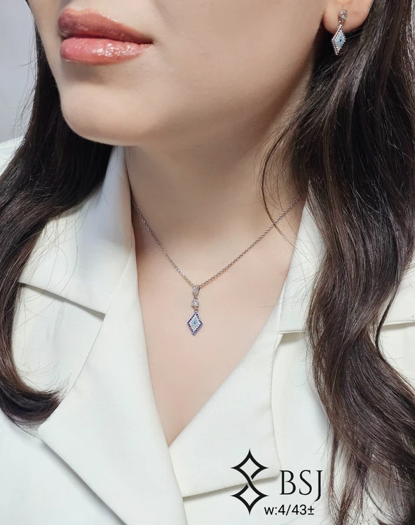نیمست نقره زنانه طرح چشم نظر کدN9