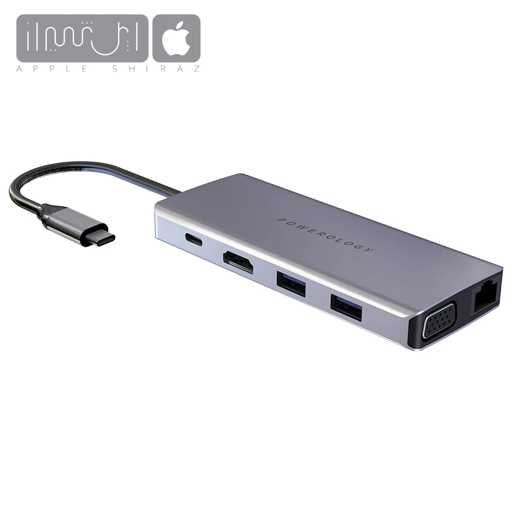 هاب 11 پورت USB-C پاورولوجی مدل Powerology P11CHB