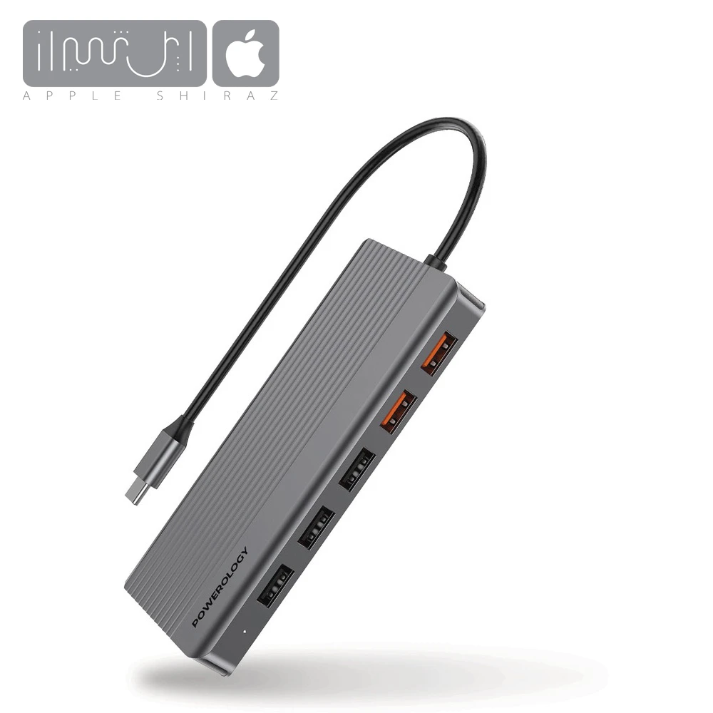 هاب 12 پورت USB-C پاورولوجی مدل Powerology P12HBC