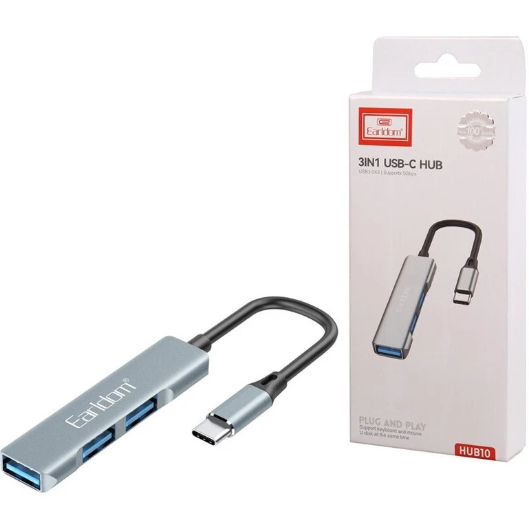 هاب 3 پورت USB-C | ارلدام مدل HUB10