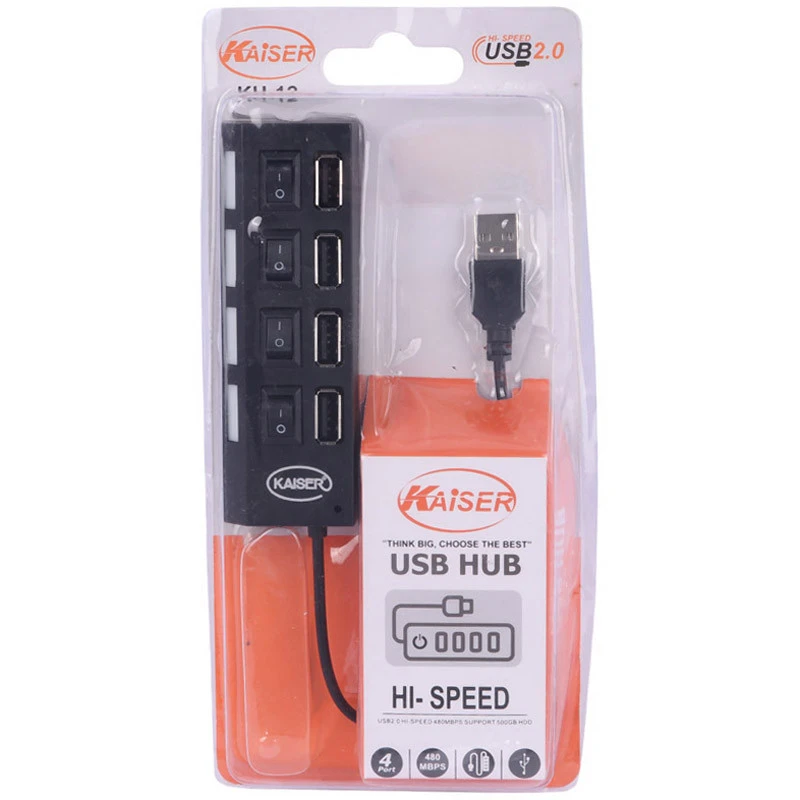 هاب 4 پورت USB 2.0 کایزر مدل KH-12