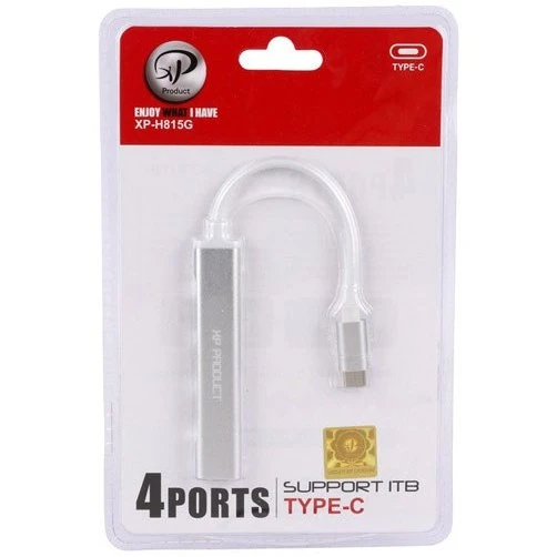 هاب 4 پورت USB-C ایکس پی پروداکت مدل XP H-815
