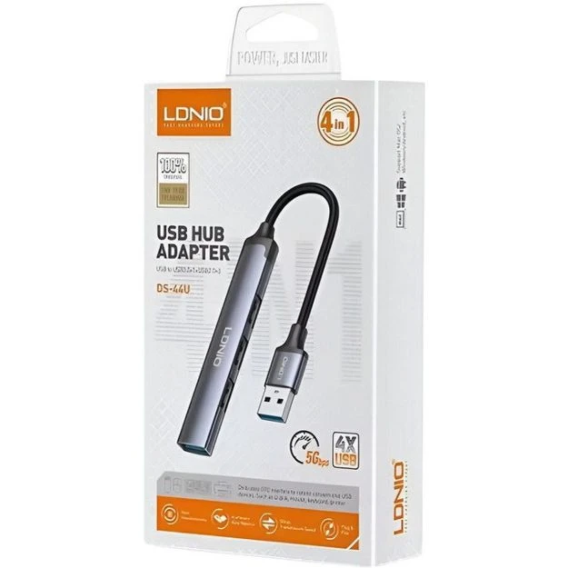 هاب 4 پورت USB3.0 الدینیو مدل DS-44U