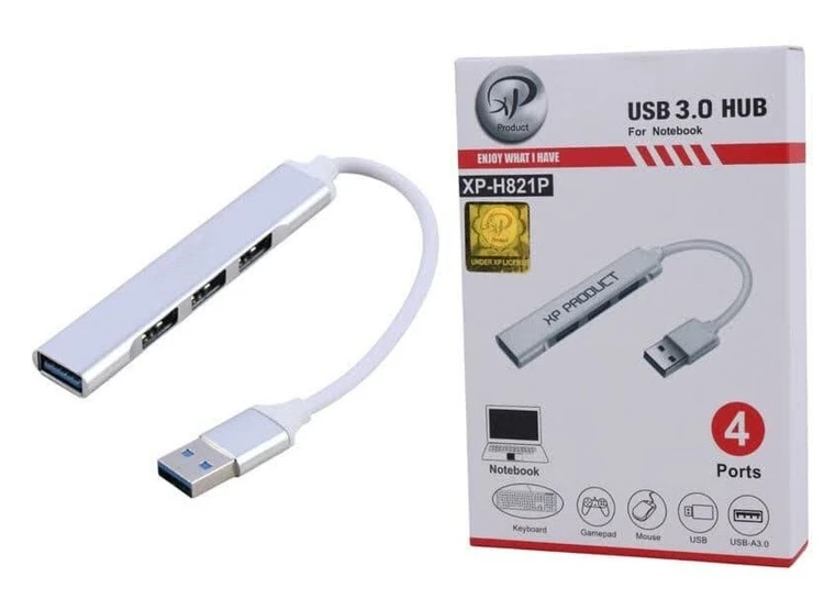 هاب USB 3.0 ایکس پی-پروداکت مدل XP-H821P چهار پورت