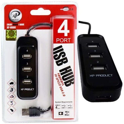 هاب USB چهار پورت ایکس پی پروداکت مدل XP-H808