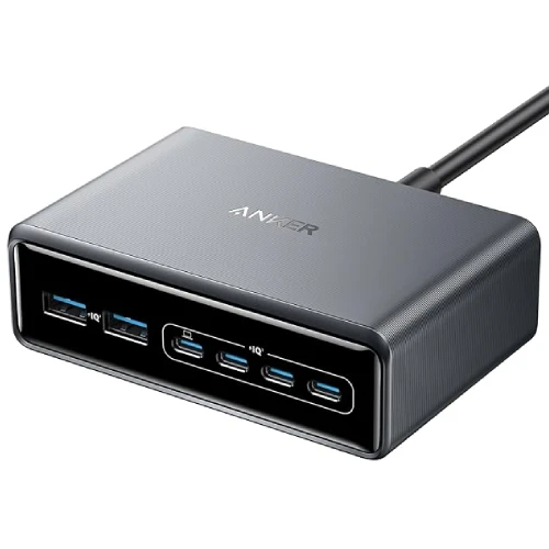 هاب شارژر رومیزی ۲۰۰ وات انکر پرایم (Anker Prime GaN Charger A2683)