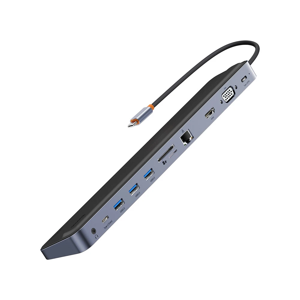 هاب و مبدل 11 پورت تایپ سی بیسوس مدل Baseus EliteJoy Gen2 11-Port Type-C HUB Adapter WKSX030013