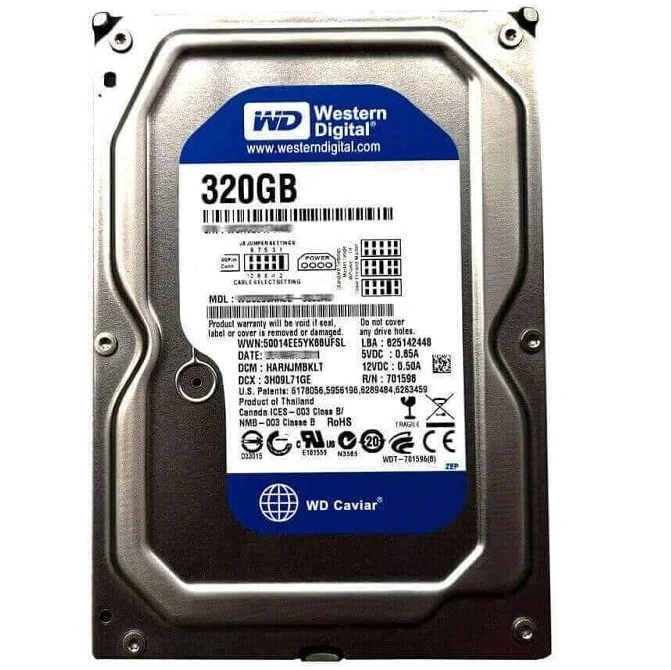 هارد W.D مدل WD3200AAJS با ظرفیت 320 گیگابایت