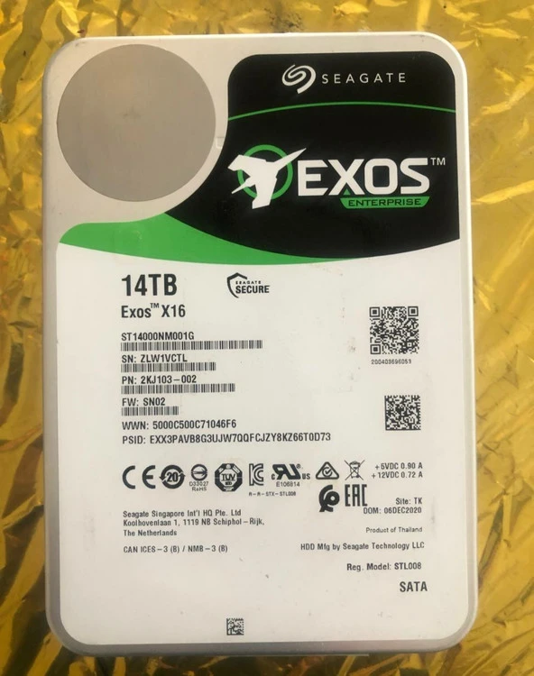 هارد اینترنال اورجینال 14 ترابایت EXOS