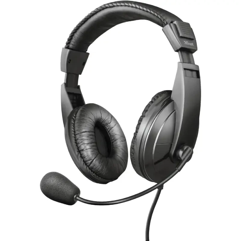 هدست سیمی گیمینگ و اداری تراست Quasar با میکروفون حساس برای لپ‌تاپ و PC مدل 21661