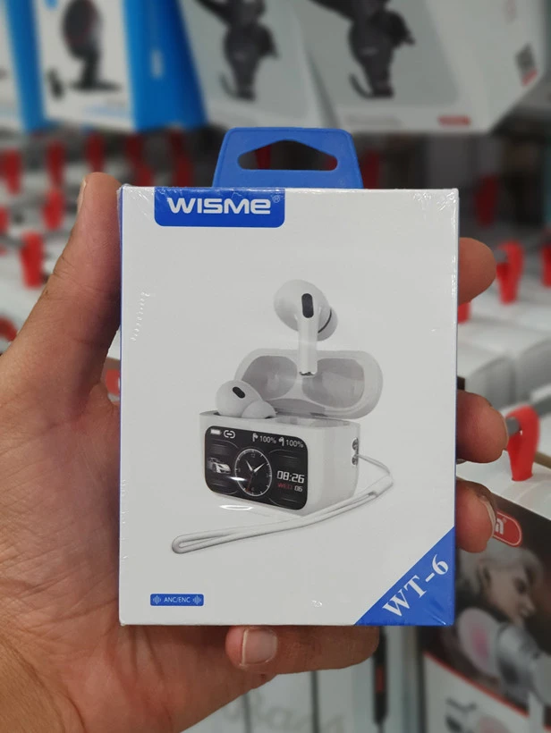 هدفون بلوتوثی ویسمی مدل WT-6 مانیتور دارد