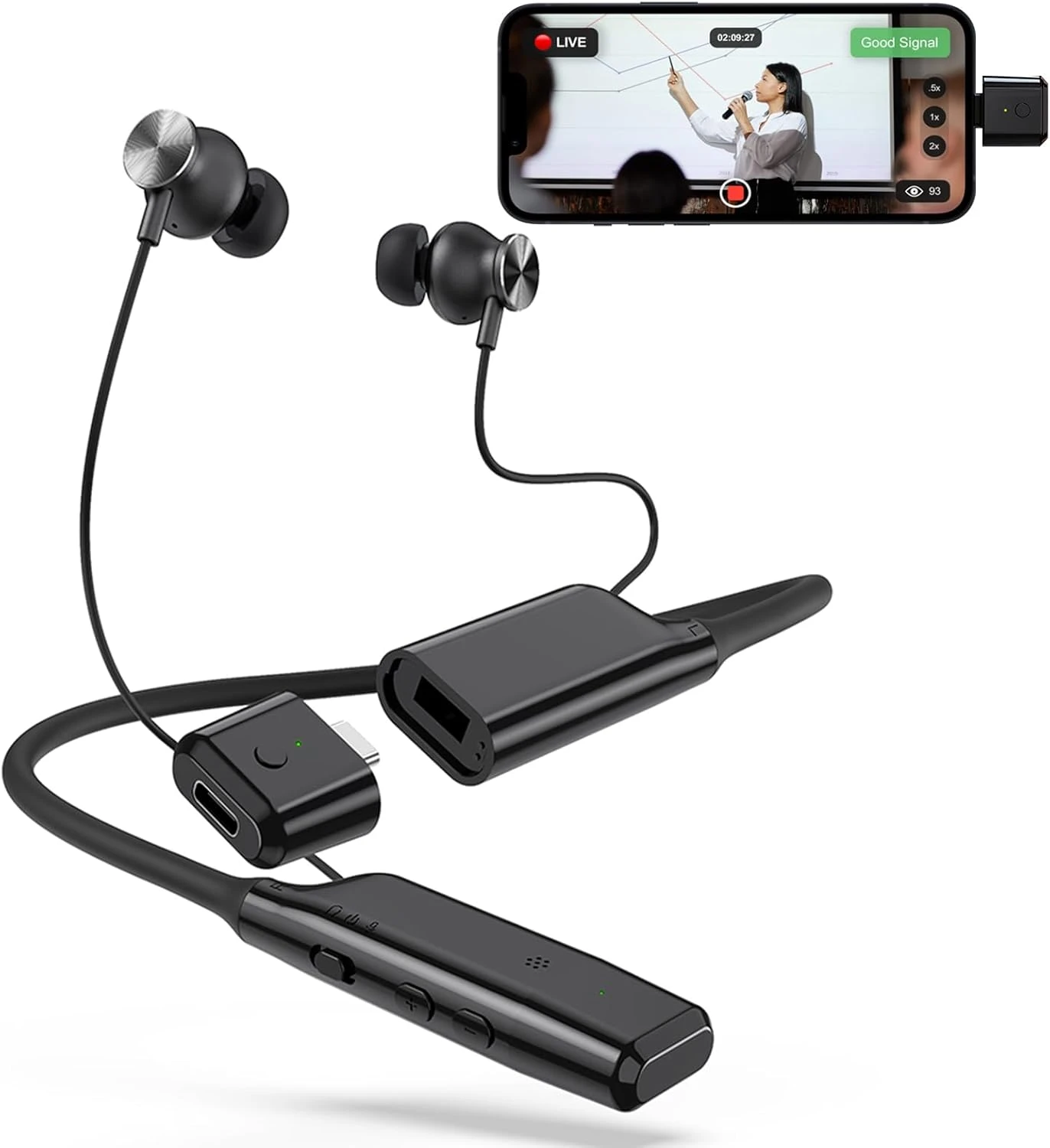 هدفون بلوتوثی گردنی ENC Pro هاوسَت مدل G2 با حذف نویز هوشمند