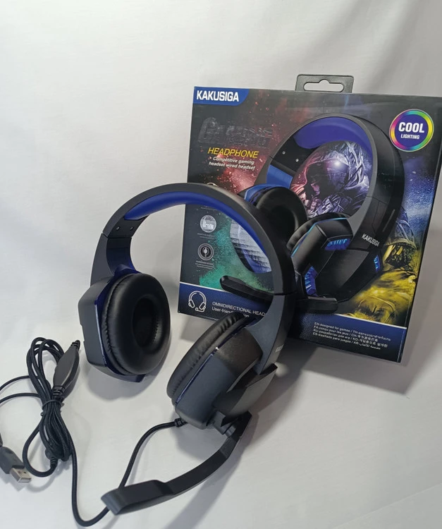 هدفون گیمینگ KAKUSIGA مدل RGB - KSC-713 – صدای سه‌بعدی، طراحی حرفه‌ای و مناسب گیمرها